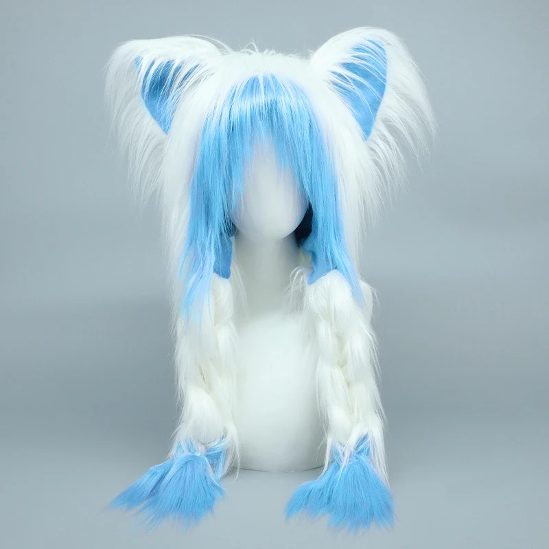 1pc Y2K Aesthetic Anime-Inspired Cute Cat Ear Plush Hat with Braids, Winter Warmth Fluffy Ear Protection Cap, Cosplay Accessory
1pc Y2K Aesthetic Anime-Inspired Cute Cat Ear Plush Hat with Braids, Winter Warmth Fluffy Ear Protection Cap, Cosplay Accessory