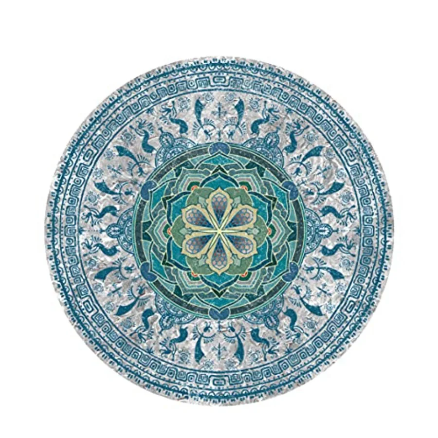 Large Round Yoga Mat 4.6'X3.5mm for Exercise Premium Extra Thick, Ultra Comfortable, Non Slip, Meditation Mat
Large Round Yoga Mat 4.6'X3.5mm for Exercise Premium Extra Thick, Ultra Comfortable, Non Slip, Meditation Mat