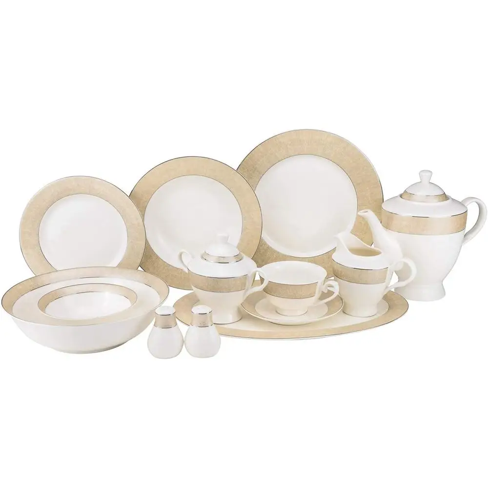 Elegant 57-Piece Dinnerware Set for 8, Premium Tableware Collection
Elegant 57-Piece Dinnerware Set for 8, Premium Tableware Collection