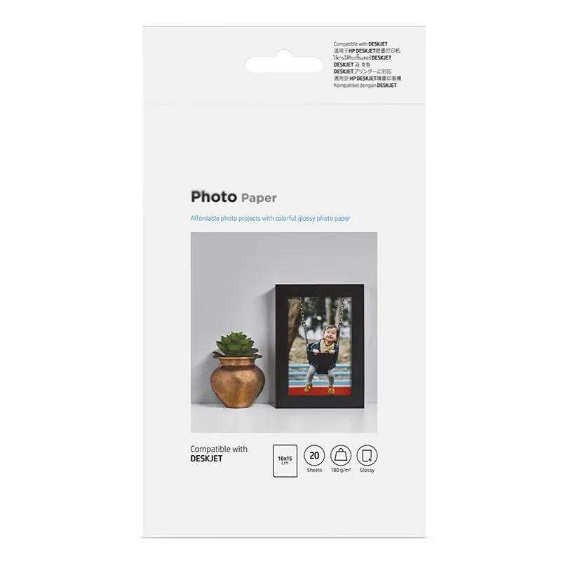 Original 6-inch A4 photo paper 180g suitable for HP 2132 4729 3636 411 519 1112 color inkjet printer
Original 6-inch A4 photo paper 180g suitable for HP 2132 4729 3636 411 519 1112 color inkjet printer