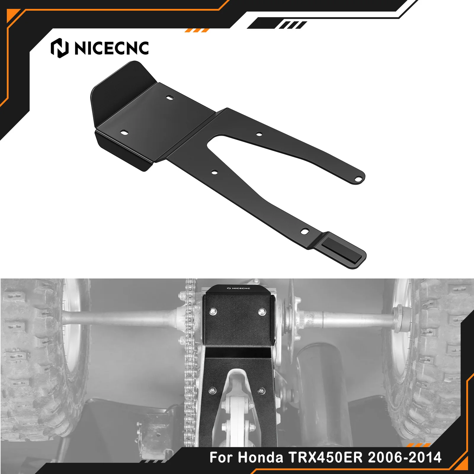 NICECNC For Honda TRX450ER Electric Start 2006-2014 ATV Swing Arm Skid Plate TRX450R Kick Start 2006-2009 Replace 50355-HP1-600
NICECNC For Honda TRX450ER Electric Start 2006-2014 ATV Swing Arm Skid Plate TRX450R Kick Start 2006-2009 Replace 50355-HP1-600
