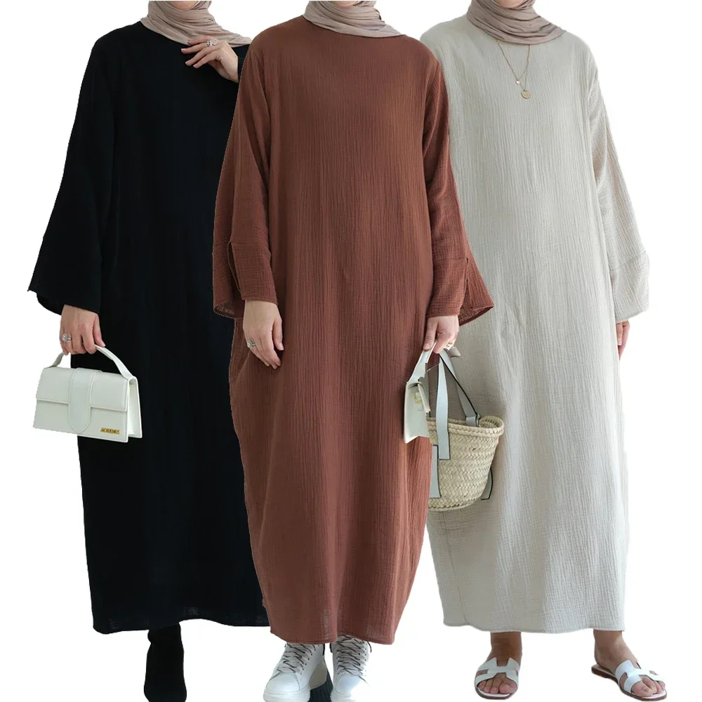 Plain Abaya Modest Casual Prayer Muslim Women Long Maxi Dress Kaftan Dubai Arab Islamic Eid Ramadan Robe Jalabiya Vestidos 2023
Plain Abaya Modest Casual Prayer Muslim Women Long Maxi Dress Kaftan Dubai Arab Islamic Eid Ramadan Robe Jalabiya Vestidos 2023