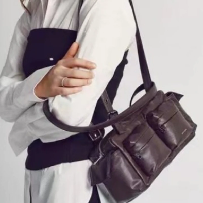 Y2K Utility Shoulder Bag for Women, Soft Leather Multi Pocket Adjustable Strap Casual Crossbody Hobo Handbag
Y2K Utility Shoulder Bag for Women, Soft Leather Multi Pocket Adjustable Strap Casual Crossbody Hobo Handbag