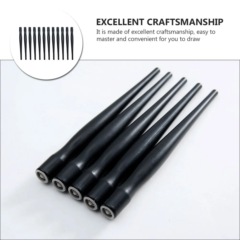 12pcs Black Plastic Pen Holders Matching Comic Nibs Drawing Supplies Dip Pen Gift Calligraphy Set Easy Installation
12pcs Black Plastic Pen Holders Matching Comic Nibs Drawing Supplies Dip Pen Gift Calligraphy Set Easy Installation