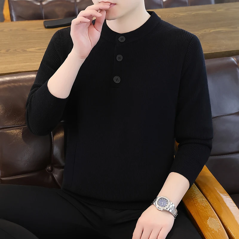 Men's Faionable American High-End Henry Base Layer Simple Old-Money Knitwear Autumn Winter Sweater Sli Yarn Sweater
Men's Faionable American High-End Henry Base Layer Simple Old-Money Knitwear Autumn Winter Sweater Sli Yarn Sweater