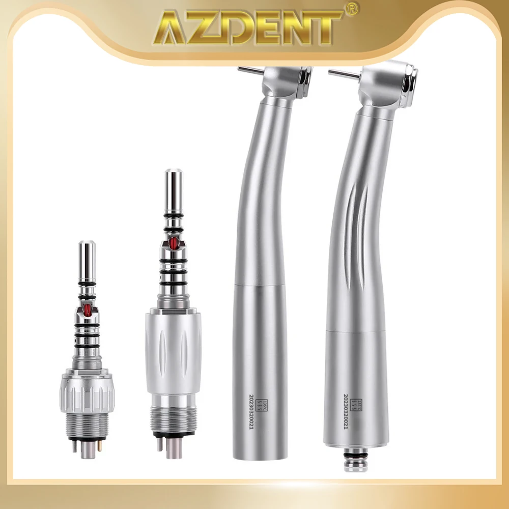 AZDENT Dental LED Fiber Optic High Speed Handpiece fit for NSK & KAVO 3 Way Water Spray Button 4/6 Holes Quick Coupling Coupler
AZDENT Dental LED Fiber Optic High Speed Handpiece fit for NSK & KAVO 3 Way Water Spray Button 4/6 Holes Quick Coupling Coupler