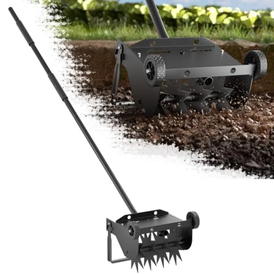 ch Lawn Aerator, Heavy Duty Push Spike Aerator with 2 Wheels, Aerator Lawn Tool with Steel Handle, Manual Aerator Lawn Tool wit
ch Lawn Aerator, Heavy Duty Push Spike Aerator with 2 Wheels, Aerator Lawn Tool with Steel Handle, Manual Aerator Lawn Tool wit