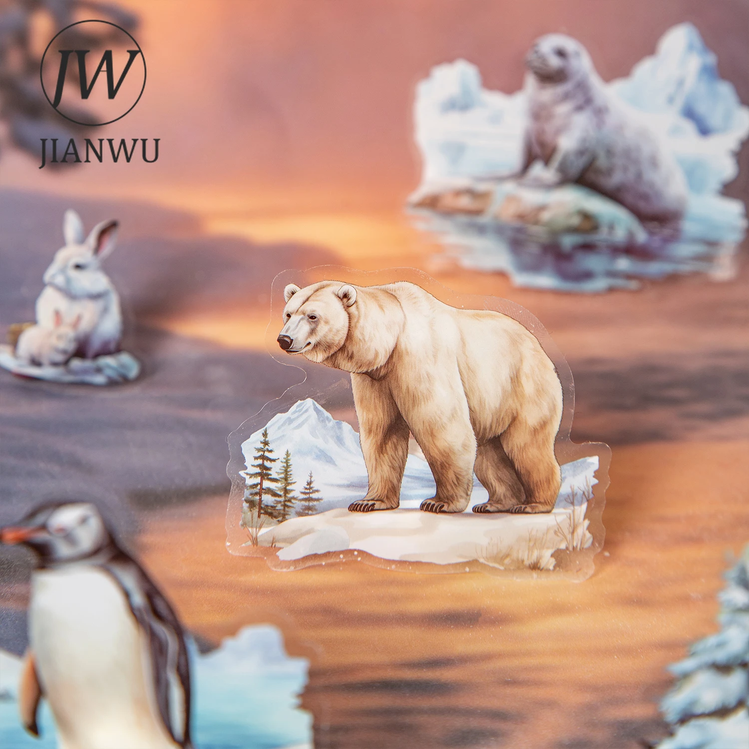 JIANWU Animals World Series Vintage Plant Forest Animal Landscape Material Collage PET Sticker Book Creative Journal Stationery
JIANWU Animals World Series Vintage Plant Forest Animal Landscape Material Collage PET Sticker Book Creative Journal Stationery