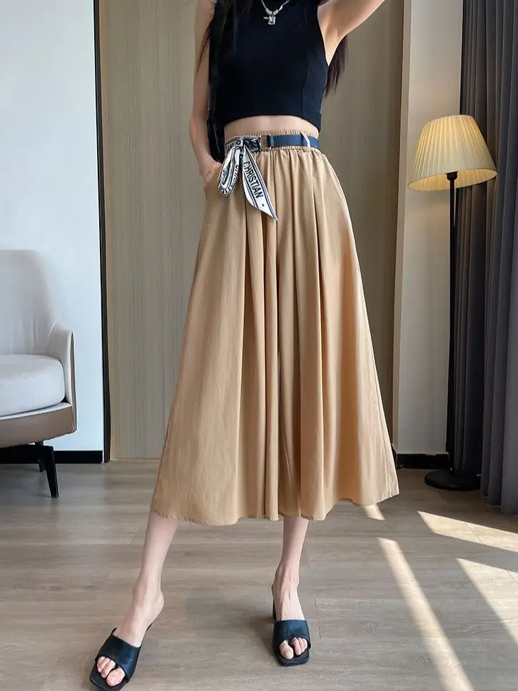 Cropped Pants Loose Korean Style Female Pants Solid Color Casual Slim Elastic Waist Fashion Women Wide Leg Pants Black Pants
Cropped Pants Loose Korean Style Female Pants Solid Color Casual Slim Elastic Waist Fashion Women Wide Leg Pants Black Pants