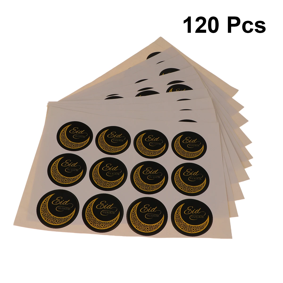 120pcs Paper Stickers Adhesive Muslim Eid Mubarak Round Gift Boxes Decal Simple Letters Decor Cards Sweet Cones Chocolate Coins
120pcs Paper Stickers Adhesive Muslim Eid Mubarak Round Gift Boxes Decal Simple Letters Decor Cards Sweet Cones Chocolate Coins