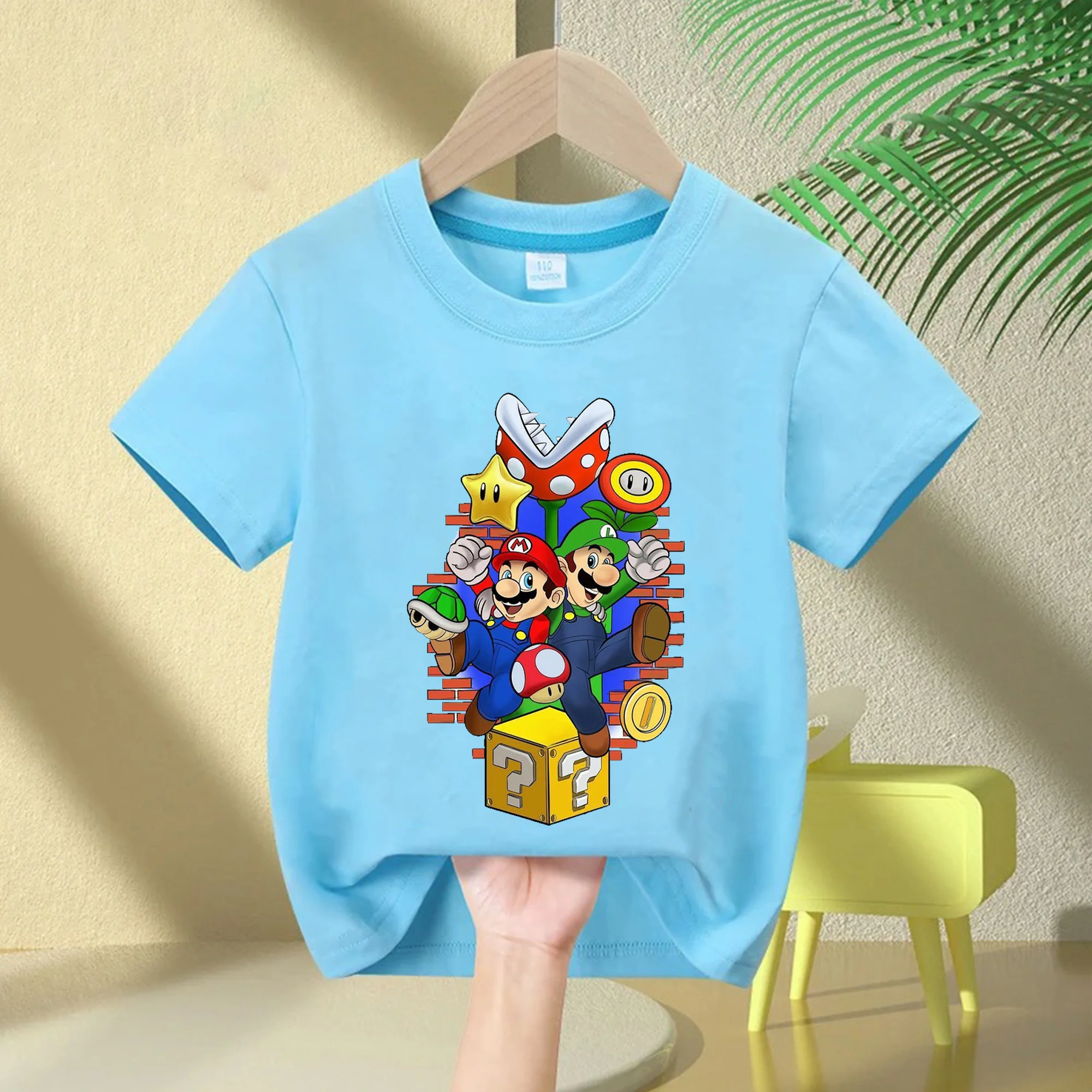 Anime Super Mario Cartoon Summer Breathable boys Clothing Boys Girls Cotton Round Neck T-shirt mens CosPlay Short Sleeve
Anime Super Mario Cartoon Summer Breathable boys Clothing Boys Girls Cotton Round Neck T-shirt mens CosPlay Short Sleeve