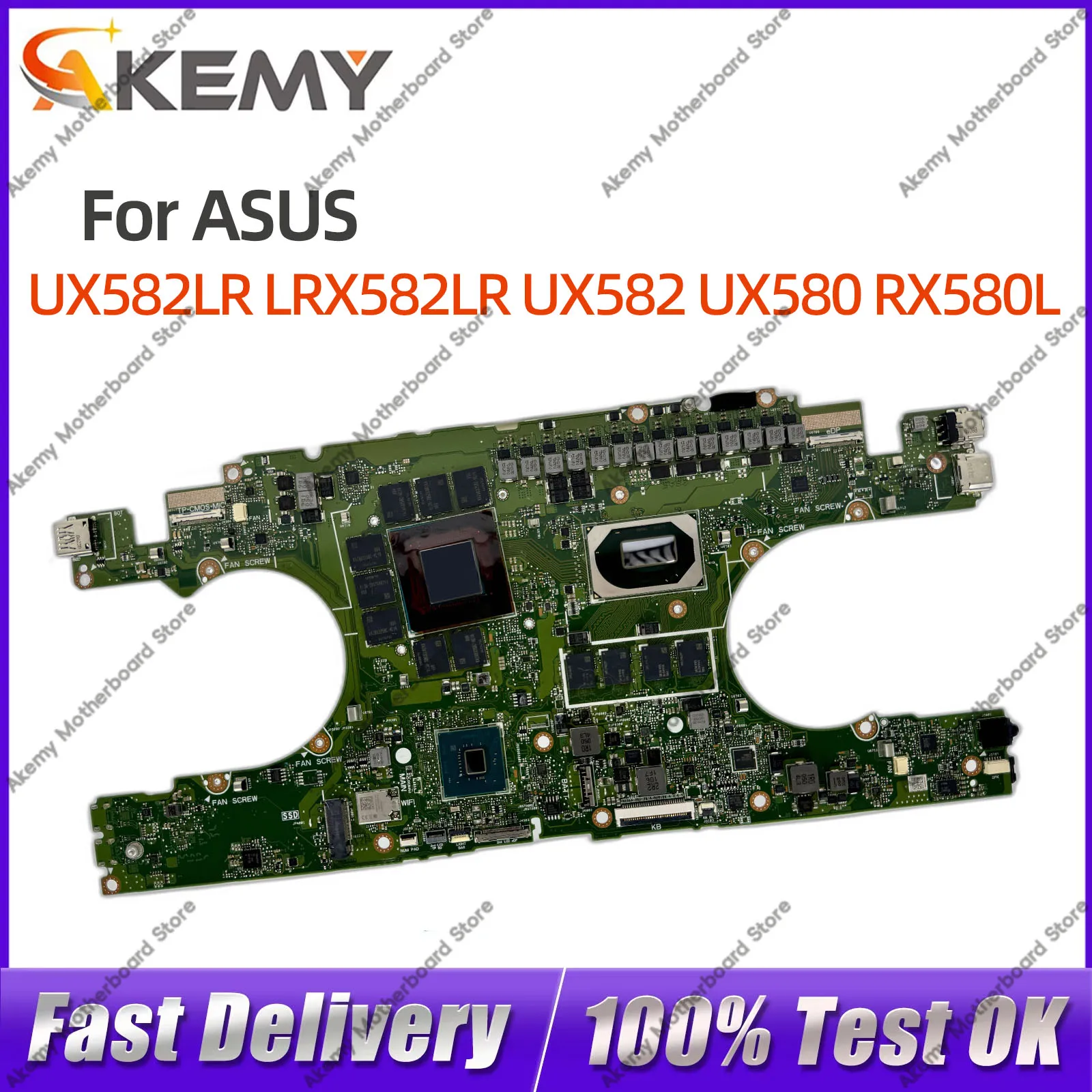 For ASUS Zenbook Pro Duo UX582LR Notebook Motherboard LRX582LR UX582 UX580 RX580L I7 I9 10th Gen CPU 16G/32G RTX3070
For ASUS Zenbook Pro Duo UX582LR Notebook Motherboard LRX582LR UX582 UX580 RX580L I7 I9 10th Gen CPU 16G/32G RTX3070