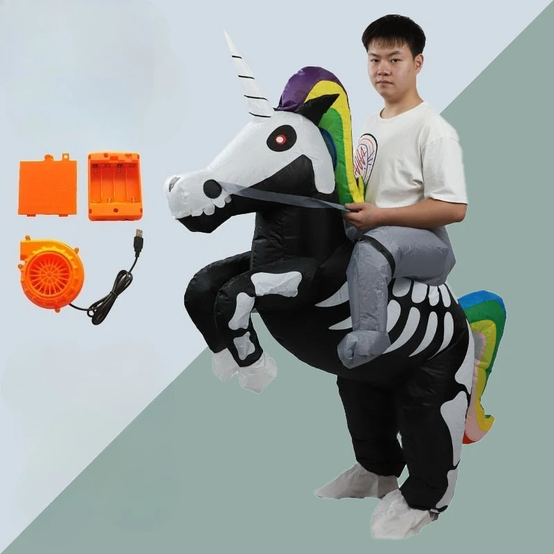 Хэллоуин надувной костюм единорога с черепом для взрослых, надувной костюм единорога, праздничная вечеринка, рождественский подарок
Хэллоуин надувной костюм единорога с черепом для взрослых, надувной костюм единорога, праздничная вечеринка, рождественский подарок