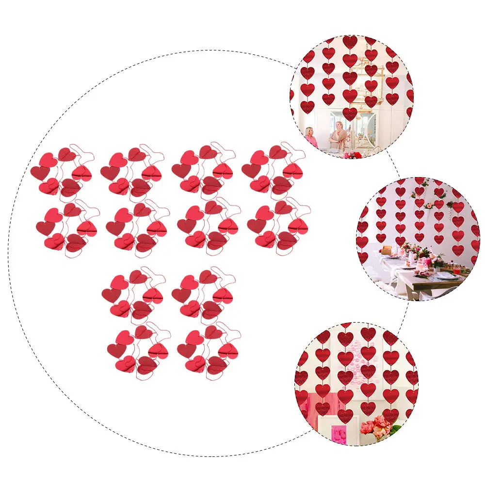12Pcs Heart String Hanging Decor Premium PVC Valentine Pendant for Party Wedding Proposal Decoration Love Theme Wall Ceiling
12Pcs Heart String Hanging Decor Premium PVC Valentine Pendant for Party Wedding Proposal Decoration Love Theme Wall Ceiling