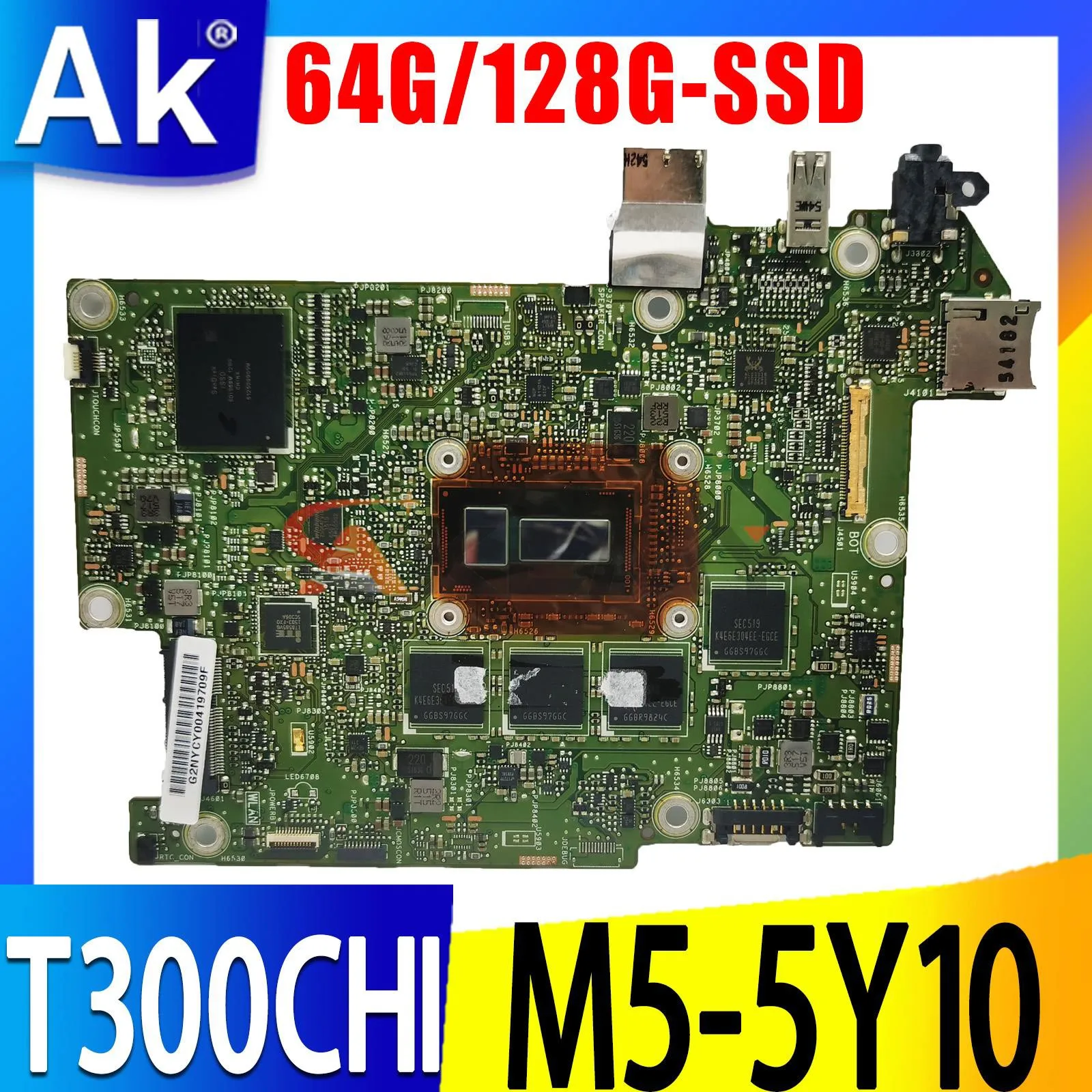Shenzhen T300CHI Laptop Motherboard For ASUS T300CHI T300CH Mainboard 8GB RAM M5-5Y10 CPU SSD-64GB 128GB
Shenzhen T300CHI Laptop Motherboard For ASUS T300CHI T300CH Mainboard 8GB RAM M5-5Y10 CPU SSD-64GB 128GB