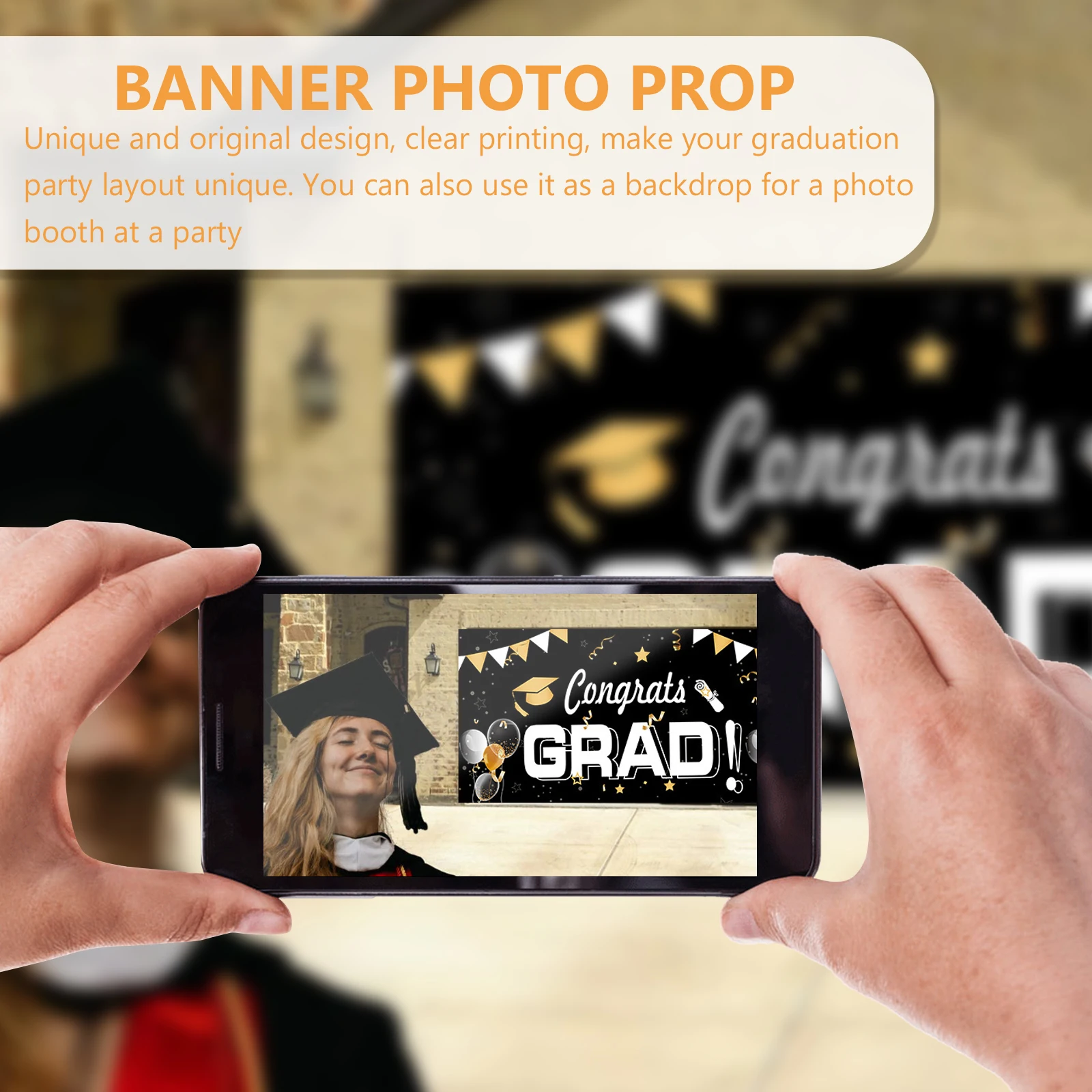 1pc Graduation Banner Backdrop Lightweight Durable Photo Prop Party Decoration For College High School Graduates Gathering Event 
1pc Graduation Banner Backdrop Lightweight Durable Photo Prop Party Decoration For College High School Graduates Gathering Event