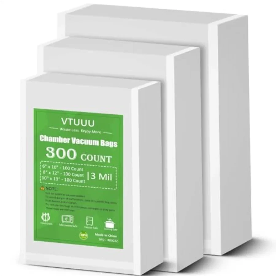 Chamber Vacuum Sealer Bags 300 Count 6 x 10 8 x 12 10 x 13 For il Vacuum Chamber Bags PreCut Chamber Vacuum Bags BPAFree Heavy
Chamber Vacuum Sealer Bags 300 Count 6 x 10 8 x 12 10 x 13 For il Vacuum Chamber Bags PreCut Chamber Vacuum Bags BPAFree Heavy