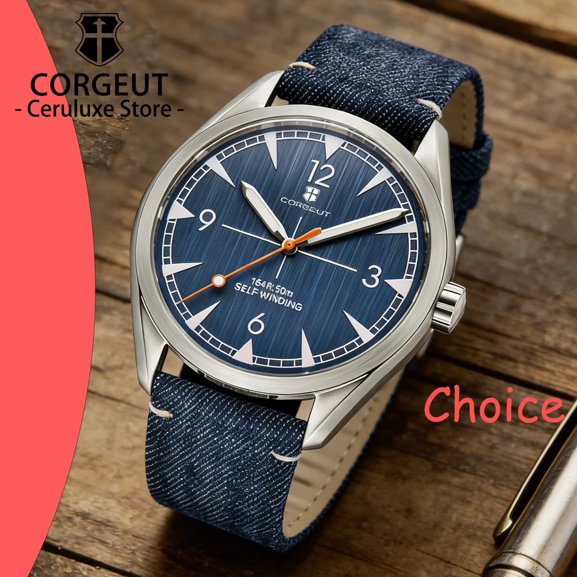 CORGEUT NH35 watches man Cattle Belt Automatic Mechanical Watches Fashion Casual Sports Watch Sapphire glass watches for man
CORGEUT NH35 watches man Cattle Belt Automatic Mechanical Watches Fashion Casual Sports Watch Sapphire glass watches for man