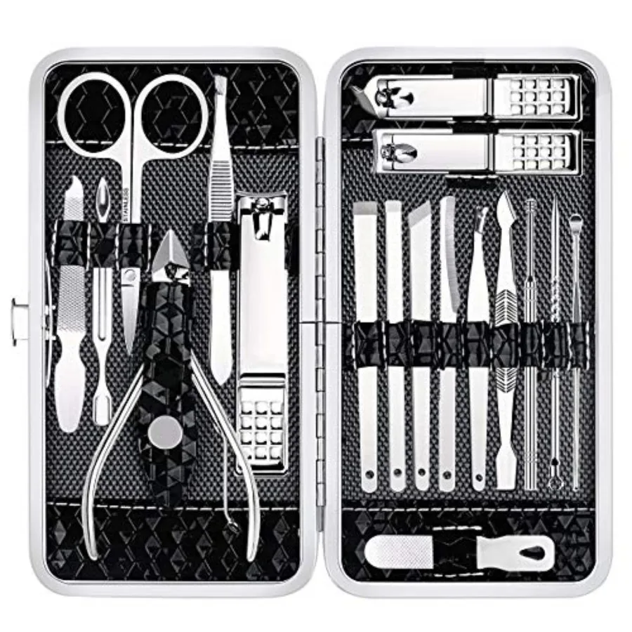 zz-Yougai Manicure Set 18 Pieces Professional Nail Clippers Pedicure Kit Men Women, Stainless Steel Fingernail Toenail Cutters,
zz-Yougai Manicure Set 18 Pieces Professional Nail Clippers Pedicure Kit Men Women, Stainless Steel Fingernail Toenail Cutters,