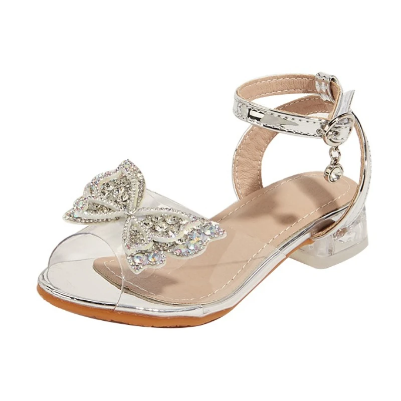 2026 Summer New Girls' High Heel Sandals Rhinestone Bow Decor Peep Toe Design Fashion Baby Girls Princess Casual Party Footwear
2026 Summer New Girls' High Heel Sandals Rhinestone Bow Decor Peep Toe Design Fashion Baby Girls Princess Casual Party Footwear