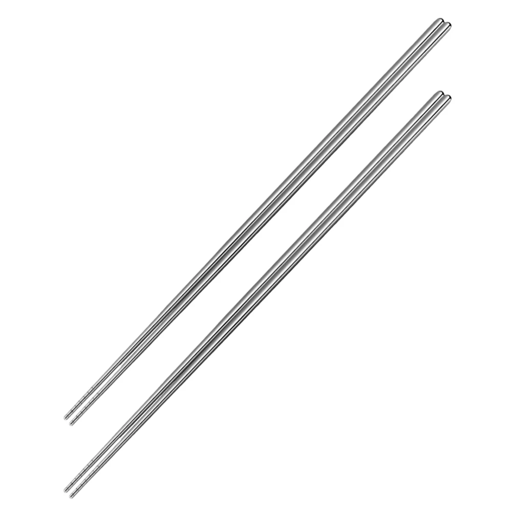 2 Pair High Temperature Resistance Extended Stainless Steel Chopsticks 304 Chinese
2 Pair High Temperature Resistance Extended Stainless Steel Chopsticks 304 Chinese