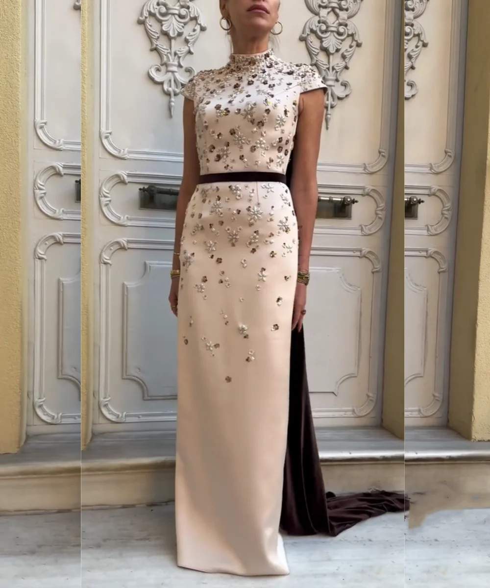 Customized Intricate Charmeuse Sequined Pleat Pattern Straight High Collar Long Quinceanera Luxury Party Dresses Sparkle
Customized Intricate Charmeuse Sequined Pleat Pattern Straight High Collar Long Quinceanera Luxury Party Dresses Sparkle