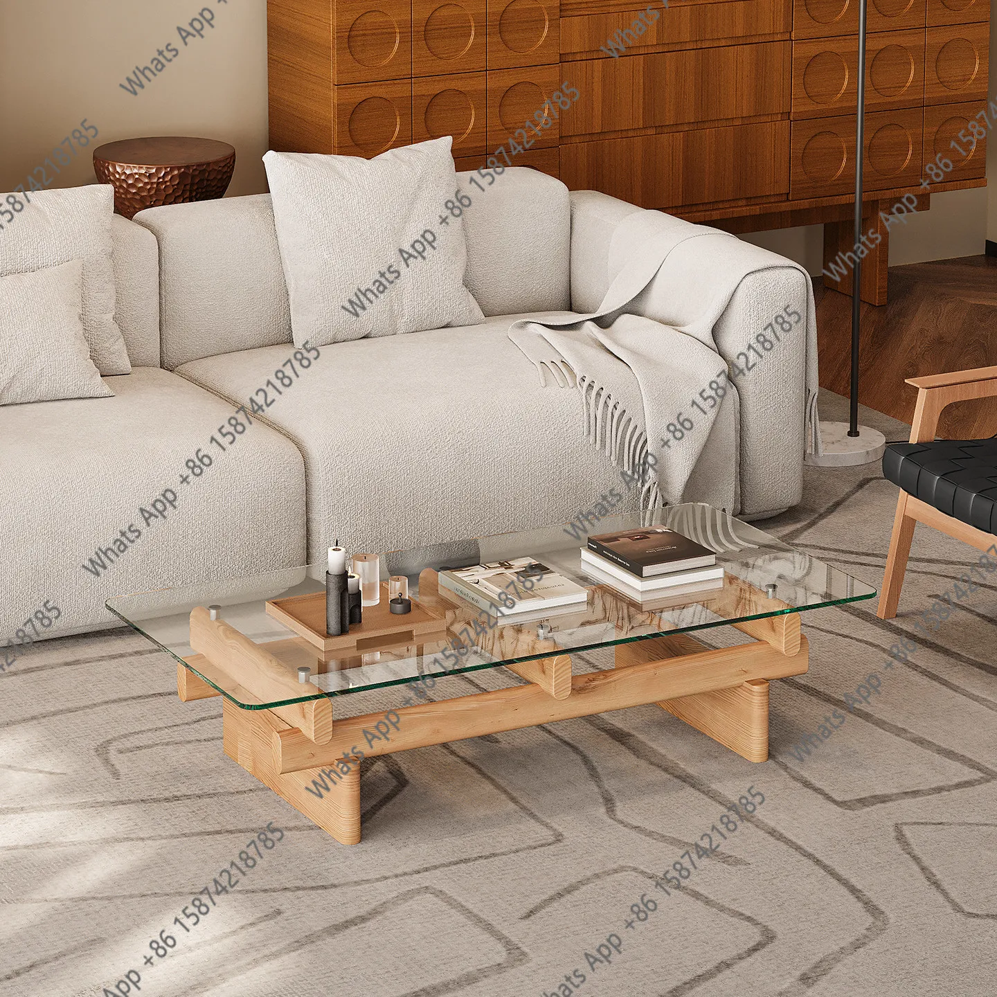 Living room home solid wood glass coffee table designer creative balcony small tea table tatami small table
Living room home solid wood glass coffee table designer creative balcony small tea table tatami small table