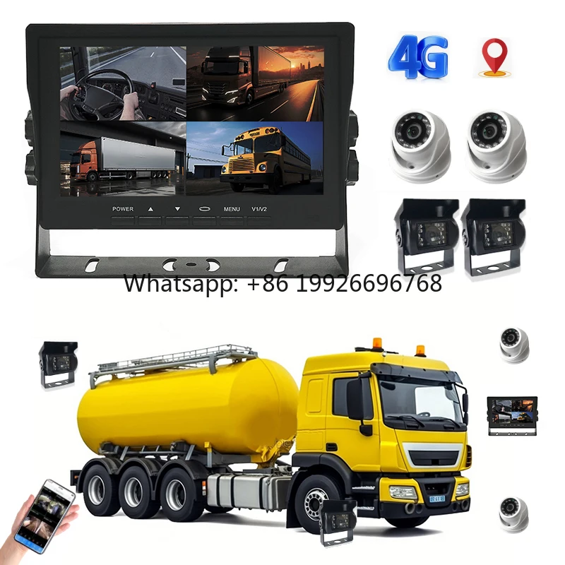 7 Inch Truck Monitor SD Card 1080P All in One DVR Split Screen GPS Stereo 4G Split Screen Truck Bus
7 Inch Truck Monitor SD Card 1080P All in One DVR Split Screen GPS Stereo 4G Split Screen Truck Bus