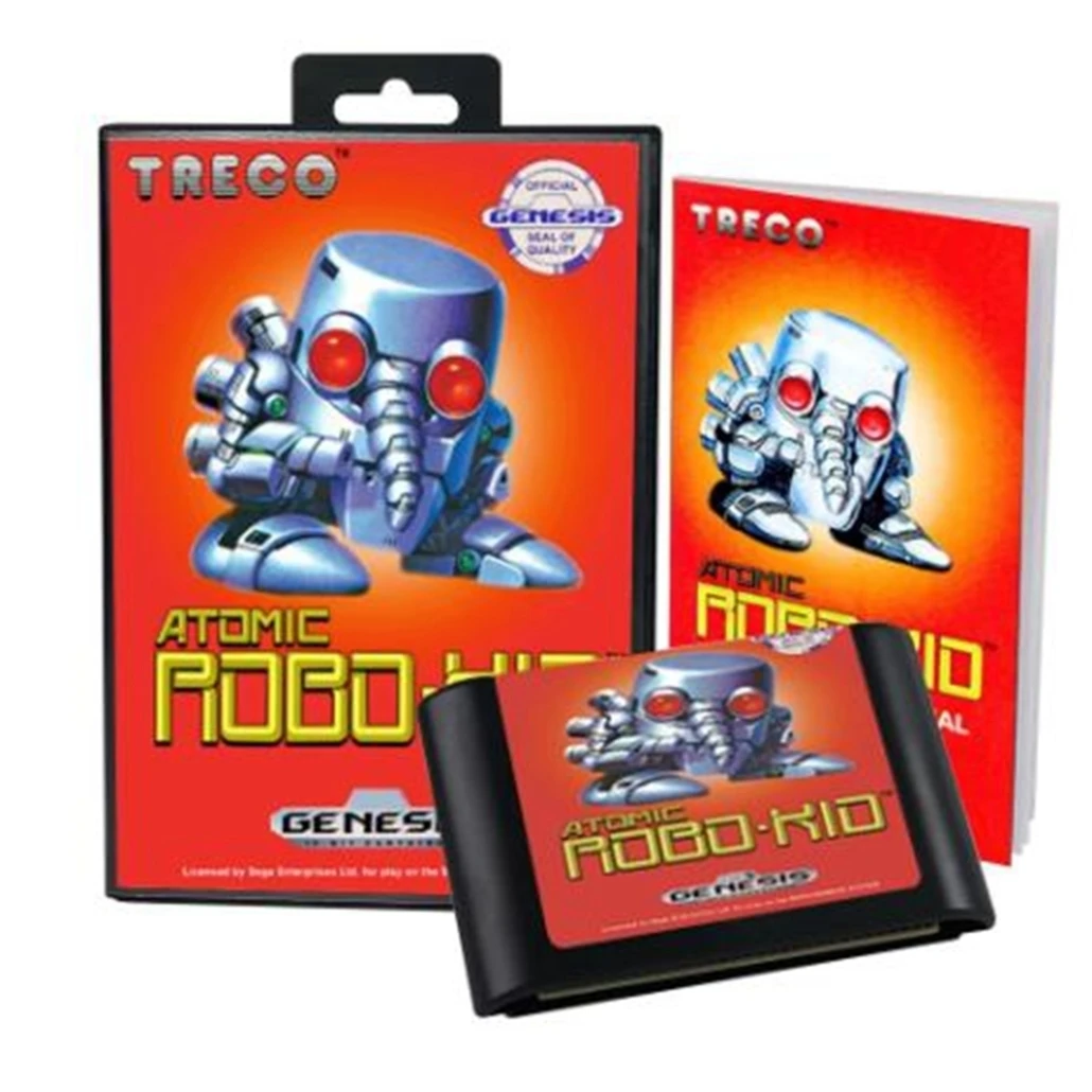 Atomic Robo Kid with Box and Manual for 16 Bit Sega MD Game Cartridge Megadrive Genesis System
Atomic Robo Kid with Box and Manual for 16 Bit Sega MD Game Cartridge Megadrive Genesis System
