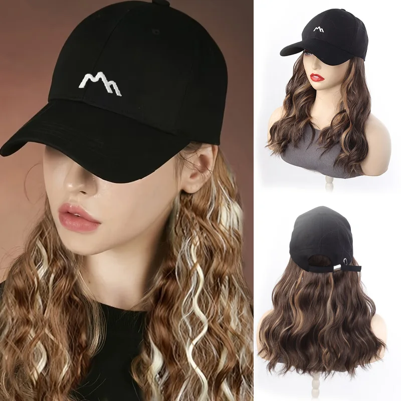 Long wave curly black synthetic wig/women's heat-resistant hair piece/adjustable baseball cap design
Long wave curly black synthetic wig/women's heat-resistant hair piece/adjustable baseball cap design