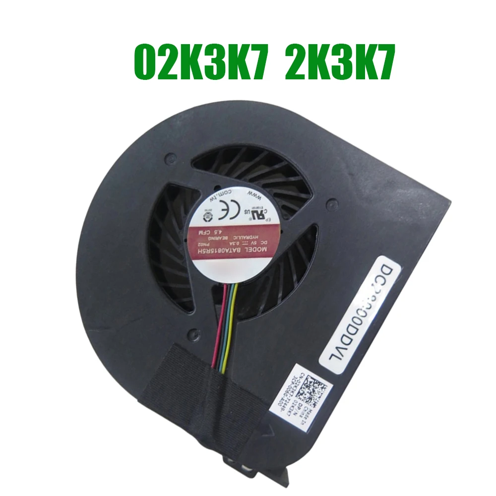 For DELL For Precision M4800 DC28000DDVL BATA0815R5H PN02 02K3K7 2K3K7 DC5V 0.3A Laptop CPU Fan
For DELL For Precision M4800 DC28000DDVL BATA0815R5H PN02 02K3K7 2K3K7 DC5V 0.3A Laptop CPU Fan