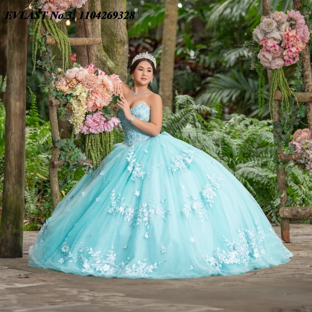 EVLAST блестящее мятное платье Quinceanera по индивидуальному заказу, бальное платье с блестящей кружевной аппликацией и бантом из бисера, милое платье 16, Vestidos De 15 Anos E3Q785
EVLAST блестящее мятное платье Quinceanera по индивидуальному заказу, бальное платье с блестящей кружевной аппликацией и бантом из бисера, милое платье 16, Vestidos De 15 Anos E3Q785