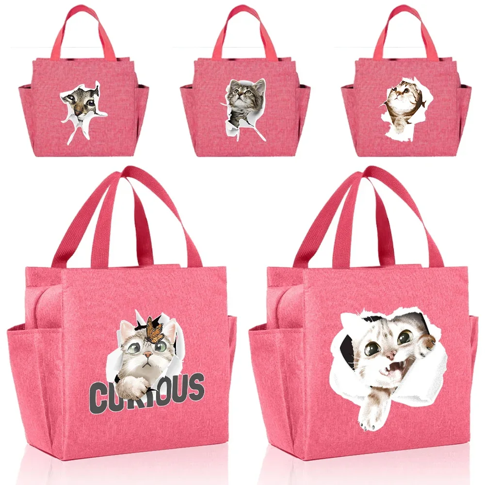 BIG Capacity Thermal Pink Cute Lunch Food Bag Box for Kids Cooler Waterproof Original Design Cat Series Printing Insulated
BIG Capacity Thermal Pink Cute Lunch Food Bag Box for Kids Cooler Waterproof Original Design Cat Series Printing Insulated