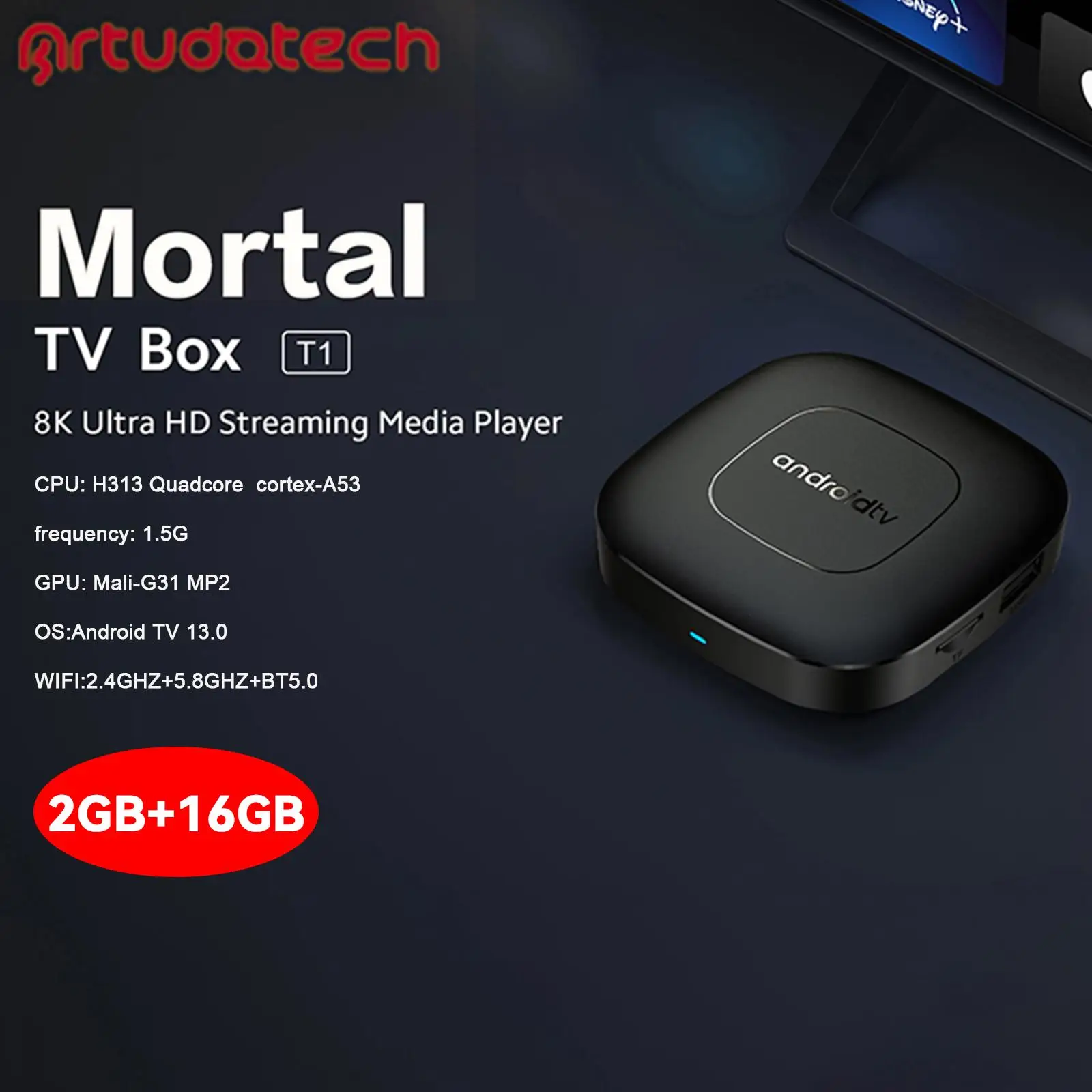 Android 13 Mortal T1 TV BOX Ram 2GB ROM 16GB Media Player Receiver Set top BOX
Android 13 Mortal T1 TV BOX Ram 2GB ROM 16GB Media Player Receiver Set top BOX