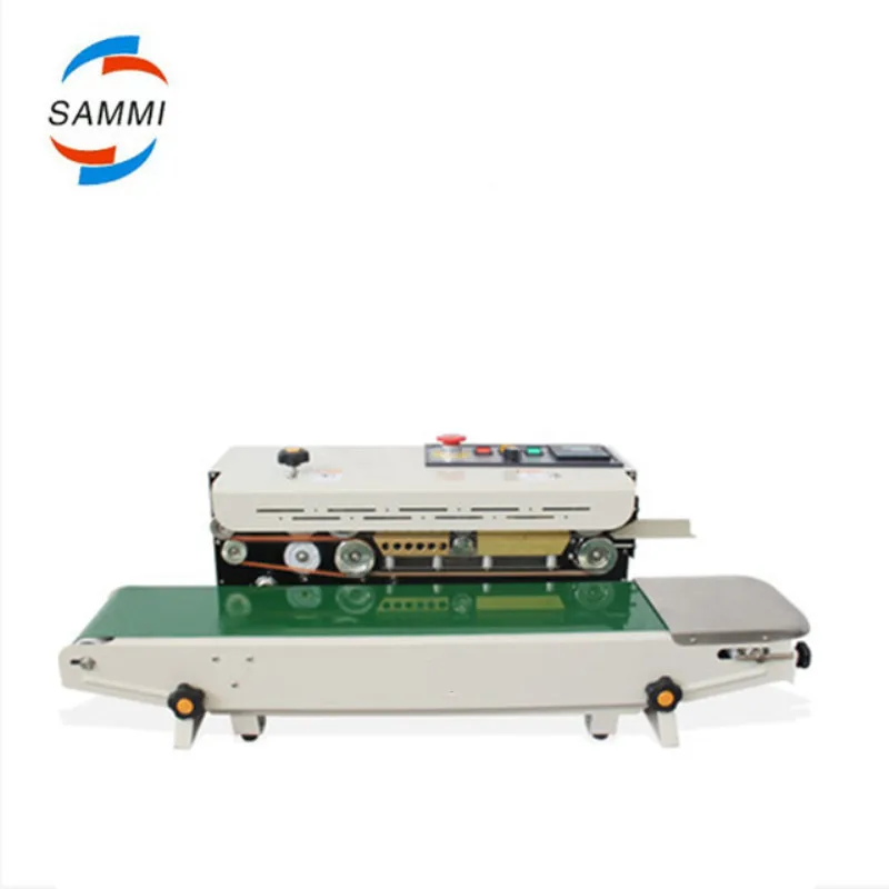 Horizontal Continous Band Sealing Machine, Heat Sealer For Aluminum Foil Plastic Bags
Horizontal Continous Band Sealing Machine, Heat Sealer For Aluminum Foil Plastic Bags