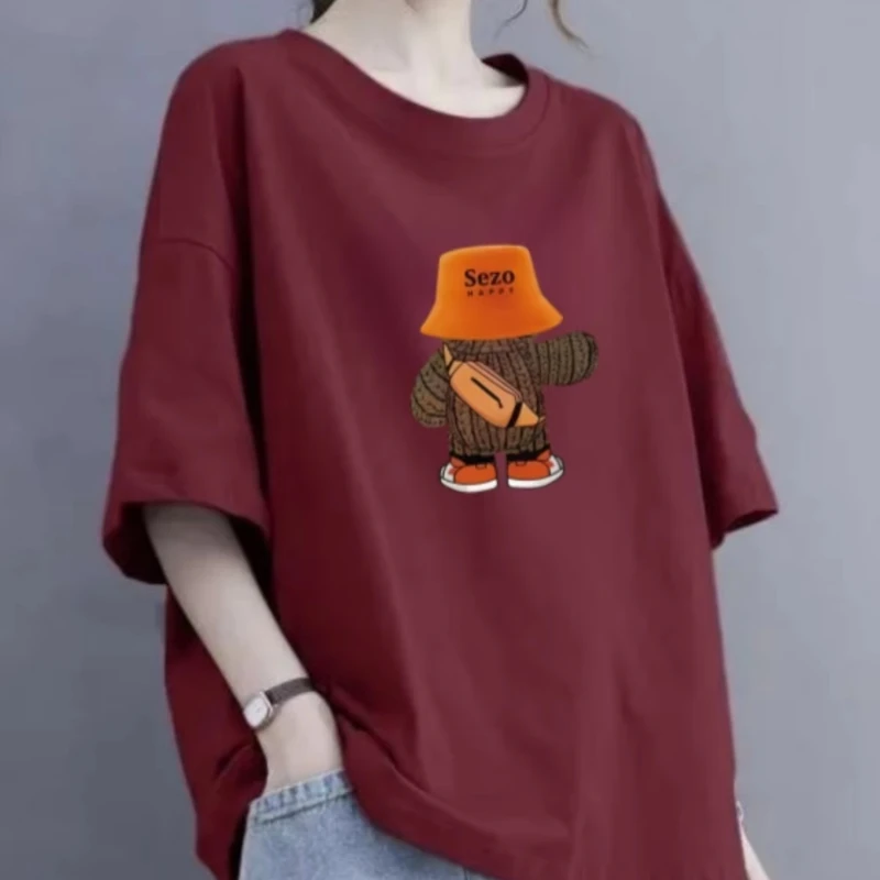 2025 New Plus size Chubby Girl Pure Cotton Short sleeve T-shirt Women Versatile Age-Reducing Slimming Half Sleeve Top S2
2025 New Plus size Chubby Girl Pure Cotton Short sleeve T-shirt Women Versatile Age-Reducing Slimming Half Sleeve Top S2