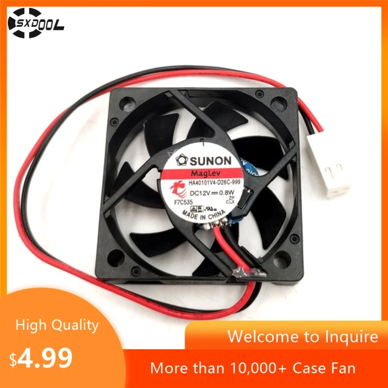 40 мм бесшумный вентилятор для SUNON HA40101V4-D26C-999 4010 12 В 0,8 Вт 4 см ультра-тихое охлаждение 5,3 куб. футов FM 16 дБА
40 мм бесшумный вентилятор для SUNON HA40101V4-D26C-999 4010 12 В 0,8 Вт 4 см ультра-тихое охлаждение 5,3 куб. футов FM 16 дБА