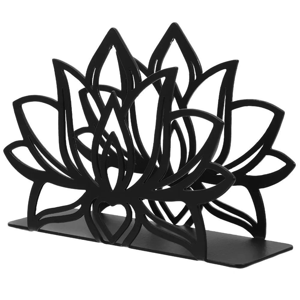 Unique Elegant Napkin Holder Black Lotus Flower Design Tissue Dispenser Durable Vertical Tissue Holder Kitchen Use
Unique Elegant Napkin Holder Black Lotus Flower Design Tissue Dispenser Durable Vertical Tissue Holder Kitchen Use