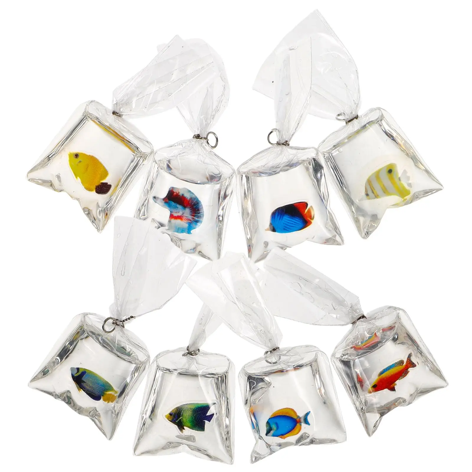 8 Pcs Transparent Resin Fish Jewelry Goldfish Keychain Bag Little Keychains Pendant Fun
8 Pcs Transparent Resin Fish Jewelry Goldfish Keychain Bag Little Keychains Pendant Fun