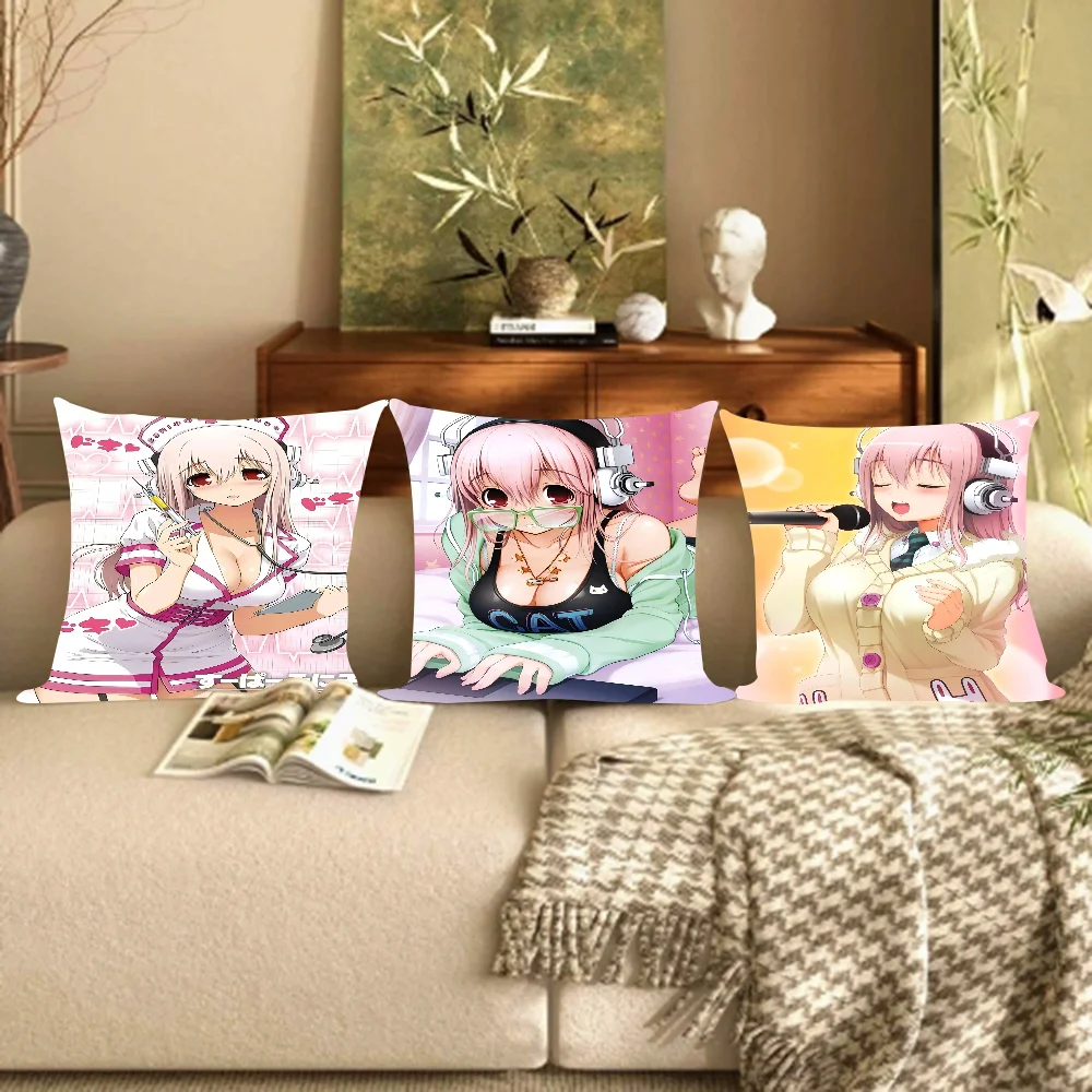 Anime Super Sonico Cushion Cover Pillow Cover Decor Pillowcase Printed Cushion Case For Couch
Anime Super Sonico Cushion Cover Pillow Cover Decor Pillowcase Printed Cushion Case For Couch