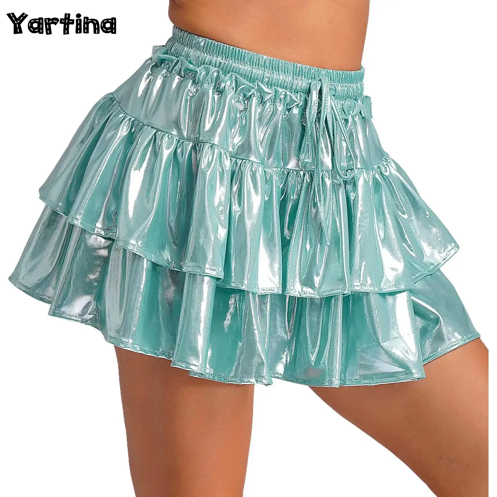Women Tiered Layer Hem Ruffle A Line Mini Skirts Drawstring Tiered Ruffles Skirts High Waist Flared Stretchy Puffy Short Skirt
Women Tiered Layer Hem Ruffle A Line Mini Skirts Drawstring Tiered Ruffles Skirts High Waist Flared Stretchy Puffy Short Skirt
