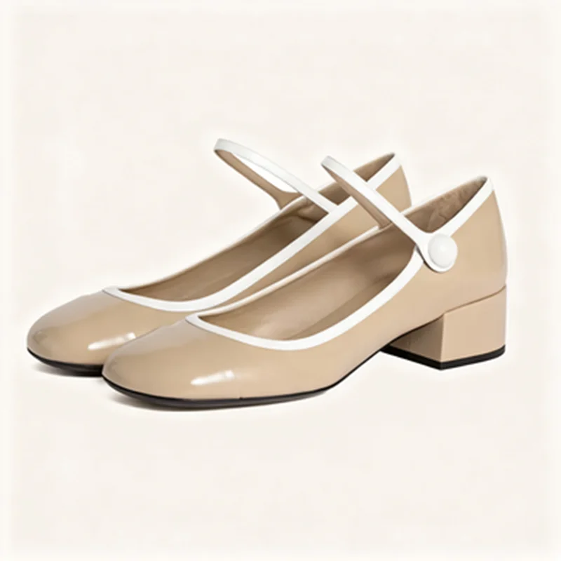 Женские туфли Мэри Джейн на массивном каблуке разного цвета, роскошные дизайнерские туфли в стиле Лолиты из лакированной кожи, элегантные вечерние туфли на каблуке
Женские туфли Мэри Джейн на массивном каблуке разного цвета, роскошные дизайнерские туфли в стиле Лолиты из лакированной кожи, элегантные вечерние туфли на каблуке