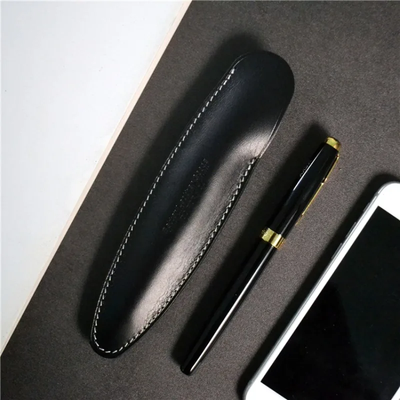 New-Migu Handmade Head Layer Cowhide Genuine Leather Pen Case Leather Pen Pouch Office Supplies Rollerball Pen Stationery
New-Migu Handmade Head Layer Cowhide Genuine Leather Pen Case Leather Pen Pouch Office Supplies Rollerball Pen Stationery