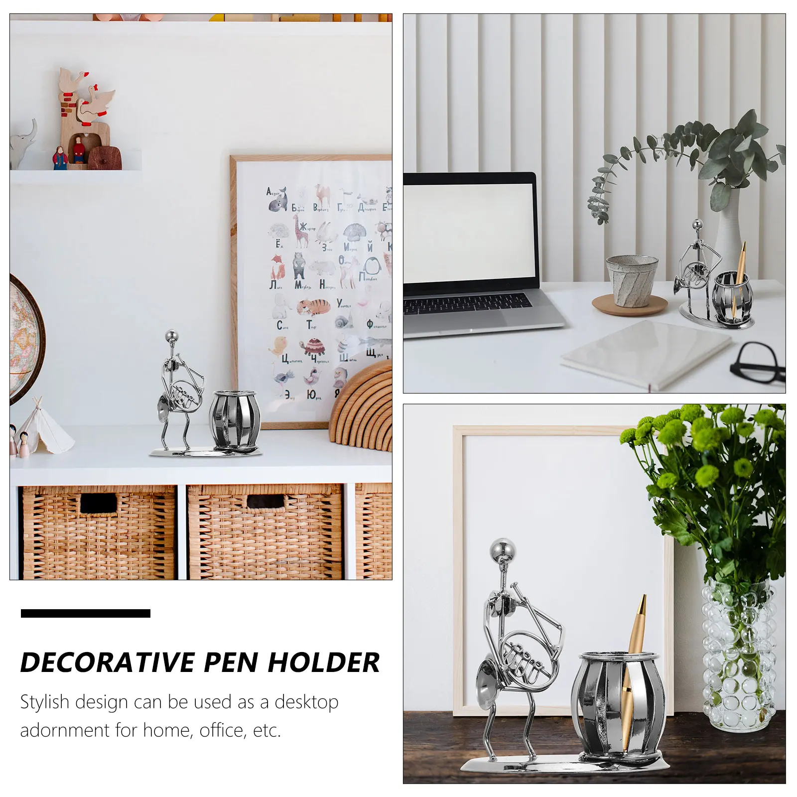 1Pc Hollowed Ironwork Pen Holder Decorative Brush Pot Nordic Style Metal Storage Adornment Home Office Desktop Organizer Silver
1Pc Hollowed Ironwork Pen Holder Decorative Brush Pot Nordic Style Metal Storage Adornment Home Office Desktop Organizer Silver