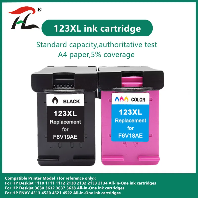 Сменный чернильный картридж 123XL для HP 123 XL для принтера HP 123 Deskjet 1110 2130 2132 2133 2134 3630 3632 3637 3638
Сменный чернильный картридж 123XL для HP 123 XL для принтера HP 123 Deskjet 1110 2130 2132 2133 2134 3630 3632 3637 3638