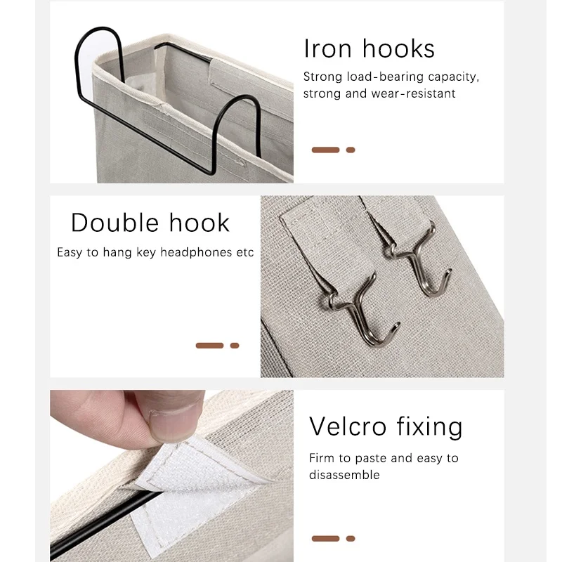 Bedside Storage Basket Dorm Bed Headboard Fabric Hanging Basket Eye Mask Book Charging Cable Lamp Storage Bedside Hanging Basket
Bedside Storage Basket Dorm Bed Headboard Fabric Hanging Basket Eye Mask Book Charging Cable Lamp Storage Bedside Hanging Basket