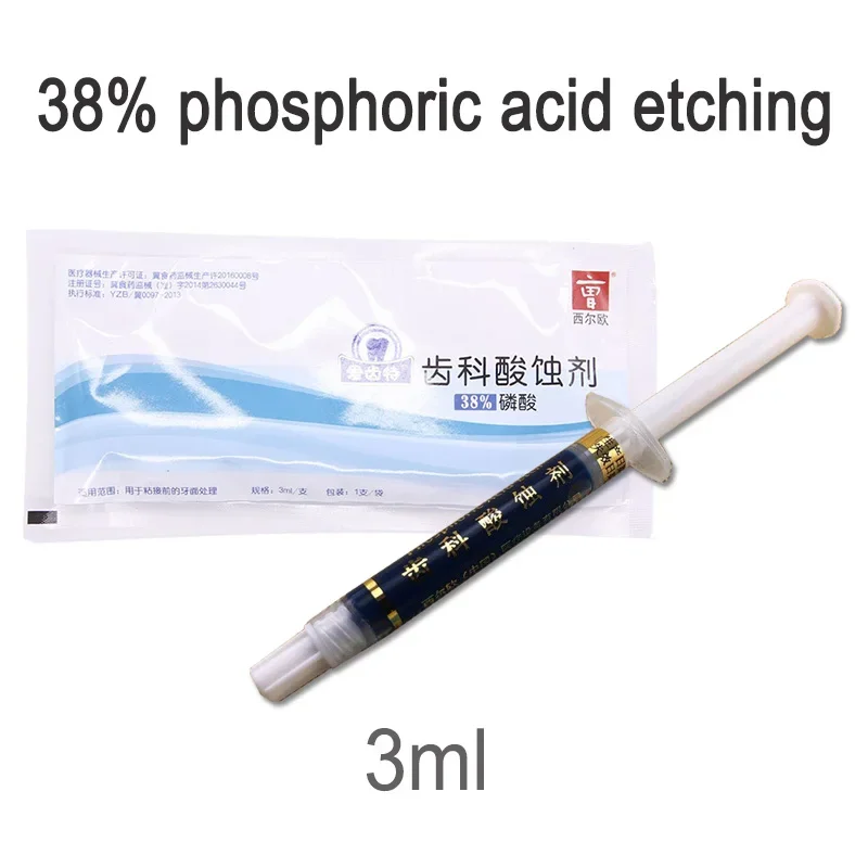 Dental Etching Agent Phosphoric Acid 38% Dental Etching Sterilization Oral Consumables 3ml
Dental Etching Agent Phosphoric Acid 38% Dental Etching Sterilization Oral Consumables 3ml