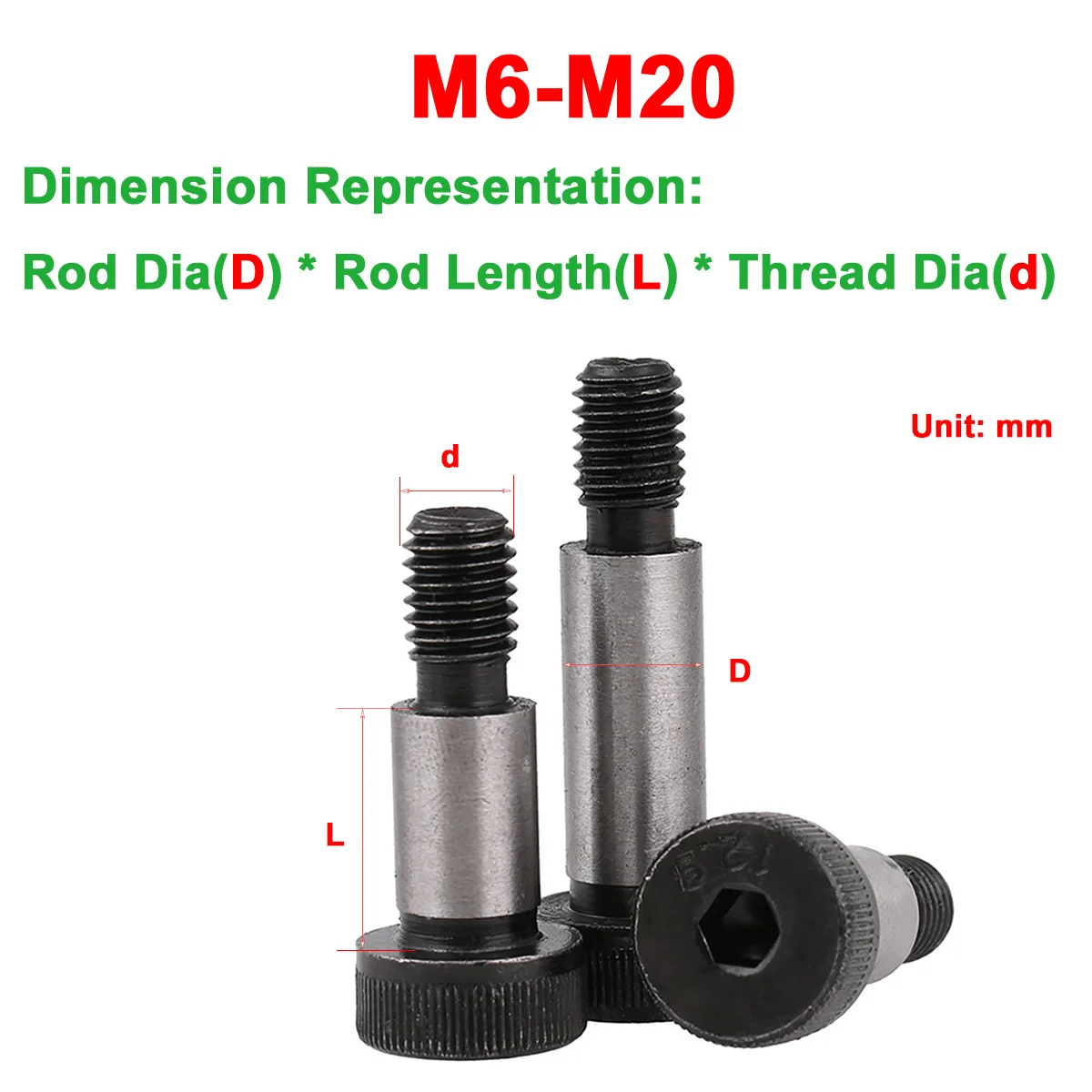 Grade 12.9 Carbon Steel Hexagonal Plug Screw Shoulder Equal Height Limit Step Bolt M12M13
Grade 12.9 Carbon Steel Hexagonal Plug Screw Shoulder Equal Height Limit Step Bolt M12M13