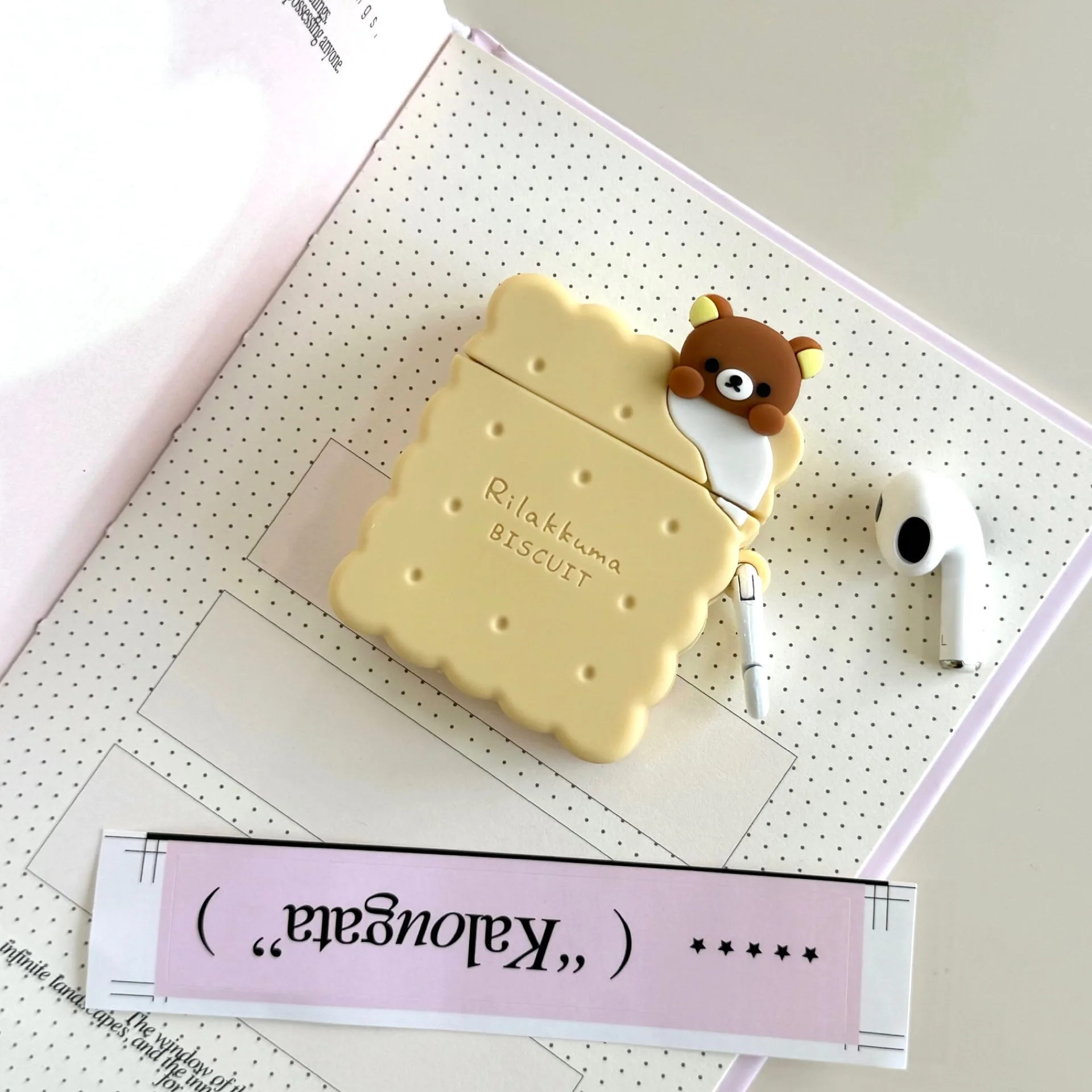 Bear Biscuit Silicone Earphone Case for Airpods Pro2 Pro Bluetooth Earphone Case 1/2/3/4th Generation Protective Case
Bear Biscuit Silicone Earphone Case for Airpods Pro2 Pro Bluetooth Earphone Case 1/2/3/4th Generation Protective Case