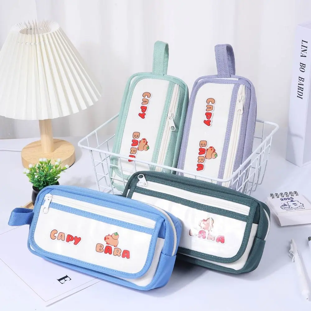 New Large Capacity Capybara Pencil Case Visible High Appearance Level Pen Bag Cute Pencil Box for Students
New Large Capacity Capybara Pencil Case Visible High Appearance Level Pen Bag Cute Pencil Box for Students